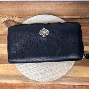 Kate spade black leather wallet